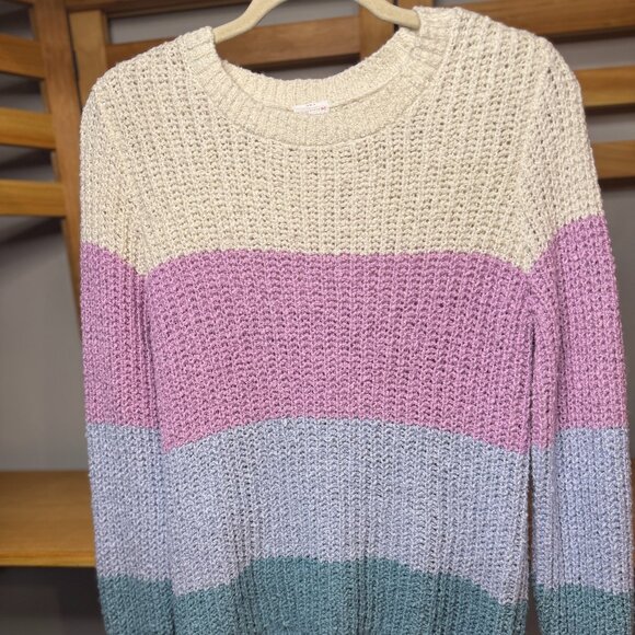 Abercrombie Kids Colorblock Knit Sweater – Size 13/14 - Picture 2 of 5